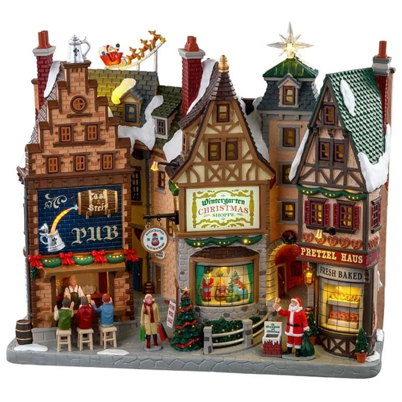 Lemax Wintergarten Lane - Lighted Facade 3 Lemax Wintergarten Lane - Lighted Facade