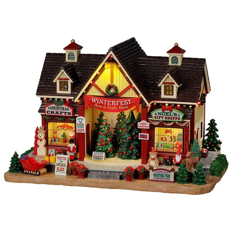 Lemax Winterfest Arts & Crafts Show - Lighted Building 3 Lemax Winterfest Arts & Crafts Show - Lighted Building