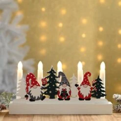 28cm Wooden Gonk Candlebridge Light