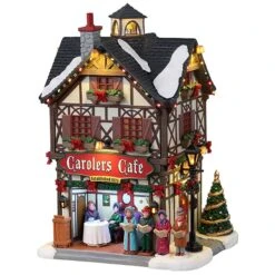 Lemax Carolers Café - Lighted Building