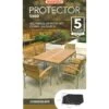Bosmere Protector 5000 - Rectangular Patio Set Outdoor Furniture Cover -Garden Gold Store bosmere protector rectangular set 4 6 seat web 1