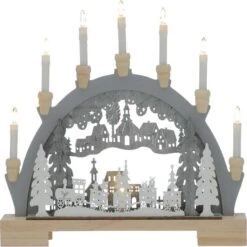 45cm Wooden Train Candlebridge Light Arch