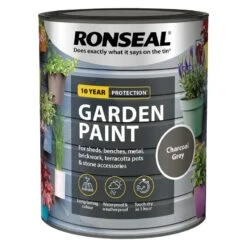 Ronseal- Garden Paint For Brick, Stone, Terracotta, Metal & Wood 24 Ronseal- Garden Paint For Brick, Stone, Terracotta, Metal & Wood -Garden Gold Store charcoal grey web