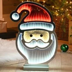 40cm Santa Face Infinity LED Display Light