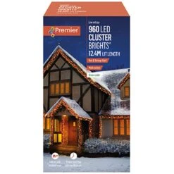 Red & Vintage Gold LED Clusterbrights With Timer 8 Red & Vintage Gold LED Clusterbrights With Timer -Garden Gold Store clusterbrights red vintage gold 960 web