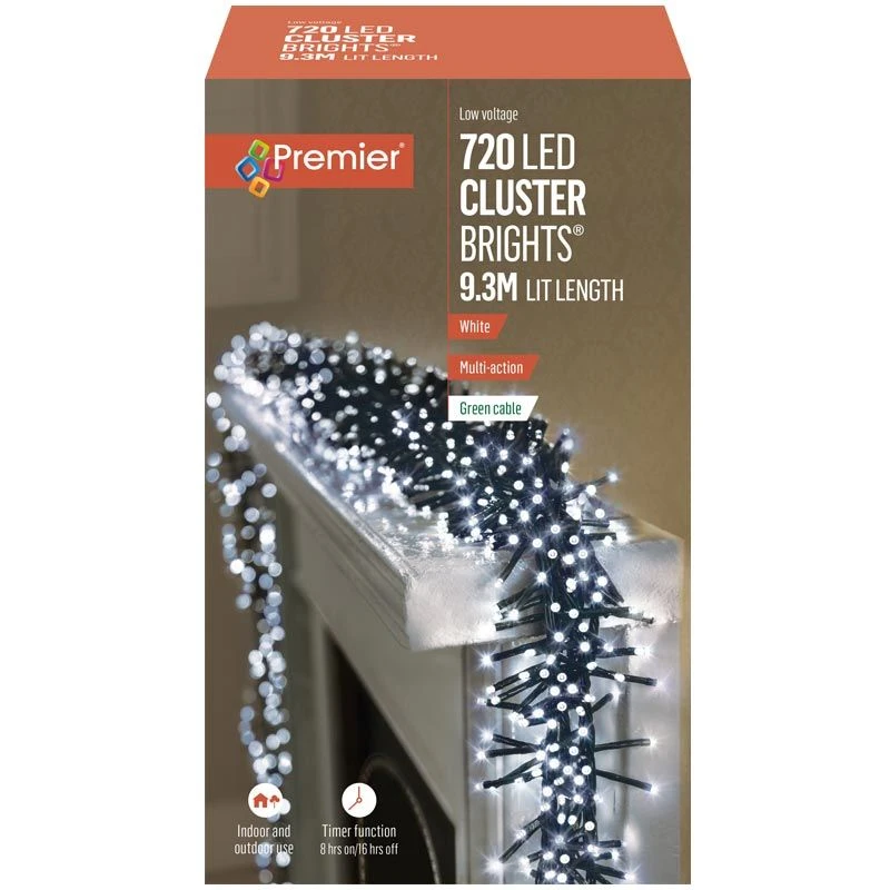 White LED Clusterbrights With Timer 4 White LED Clusterbrights With Timer - Image 2