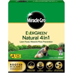 Miracle Gro EverGreen Natural 4 In 1 Lawn Food, Weed & Moss Prevention