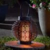 Smart Solar - Solar Powered Ferrara Flaming Torch -Garden Gold Store ferrara torch lantern web