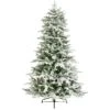 Flocked Meribel Spruce Artificial Christmas Tree 1 Flocked Meribel Spruce Artificial Christmas Tree -Garden Gold Store flocked meribel spruce tr500merf web