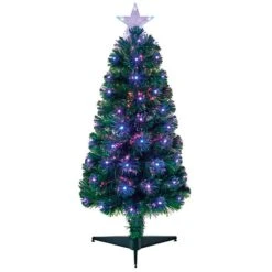 Slim LED & Fibre Optic Christmas Tree