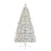 White Fibre Optic Christmas Tree With Snowflakes