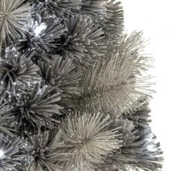 Silver Tipped Fir LED Fibre Optic Christmas Tree -Garden Gold Store fo tree silver tipped ft217073 closeup web