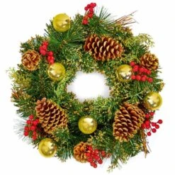 Gold Dressed Christmas Wreath