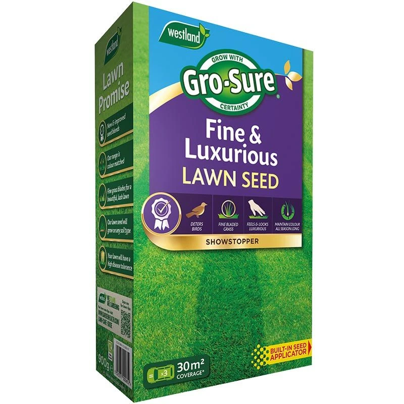 Westland Gro-Sure Fine & Luxurious Lawn Seed 900g 3 Westland Gro-Sure Fine & Luxurious Lawn Seed 900g