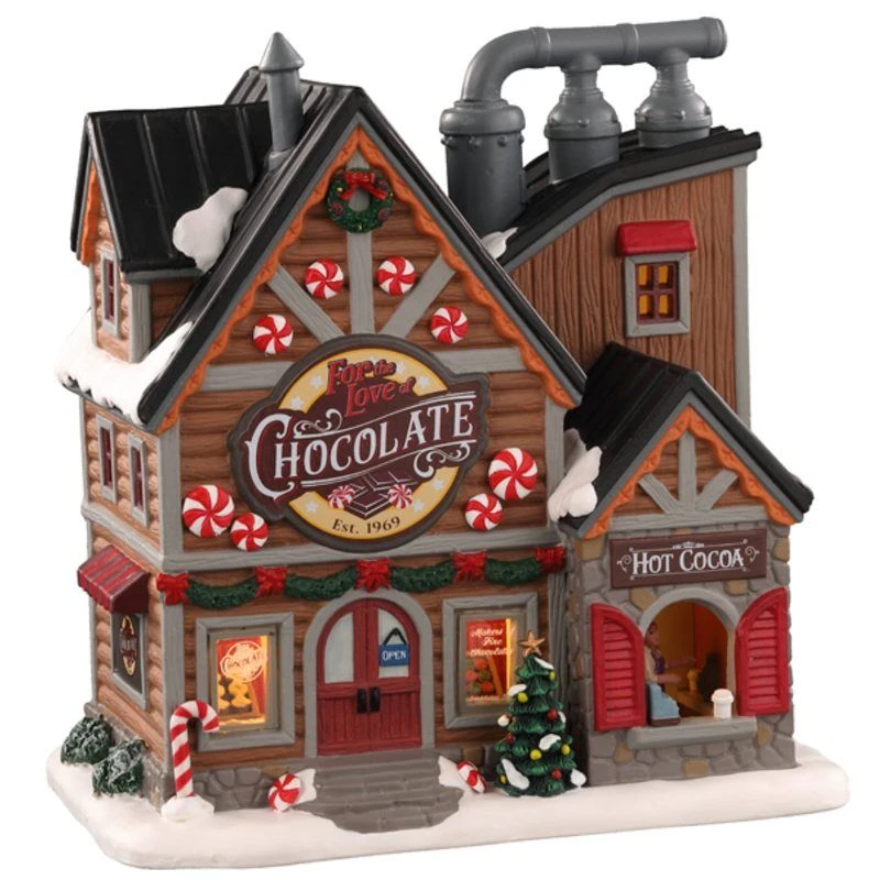 Lemax For The Love Of Chocolate Shop - Lighted Building 3 Lemax For The Love Of Chocolate Shop - Lighted Building