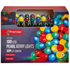 100 LED Pearl Berry Christmas Lights -Garden Gold Store multi pearl berry 100 web