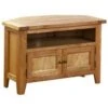 Oak Corner TV Unit - Oak Furniture