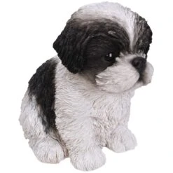 Vivid Arts Pet Pals - Puppy Garden Ornament (Small Breeds) -Garden Gold Store pet pals black white shihtzu puppy web