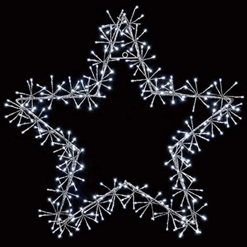Premier Silver Twinkling Wall Star Light Decoration 3 Premier Silver Twinkling Wall Star Light Decoration