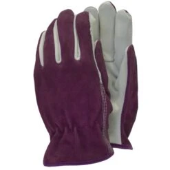 Town And Country Premium Leather & Suede Garden Gloves -Garden Gold Store premium leather pink web