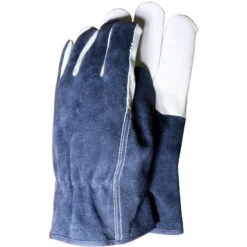 Town And Country Premium Leather & Suede Garden Gloves -Garden Gold Store premium leather suede navy web