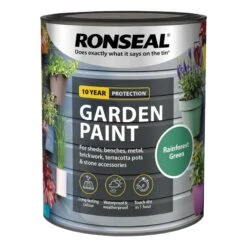 Ronseal- Garden Paint For Brick, Stone, Terracotta, Metal & Wood 35 Ronseal- Garden Paint For Brick, Stone, Terracotta, Metal & Wood -Garden Gold Store reainforest green web