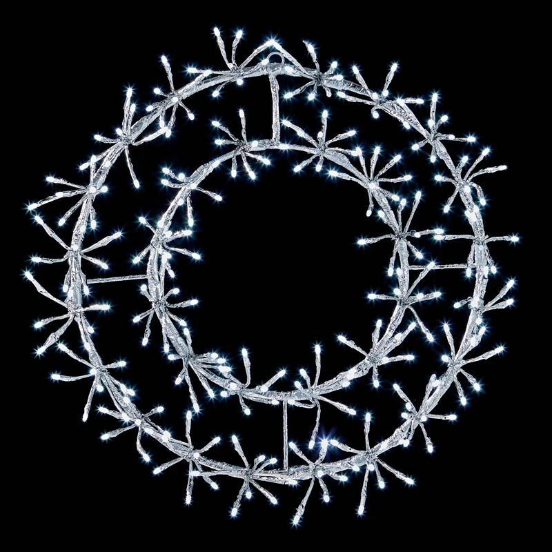 Premier Twinkling Wall Wreath Light Decoration 45cm 4 Premier Twinkling Wall Wreath Light Decoration 45cm - Image 2