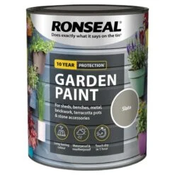 Ronseal- Garden Paint For Brick, Stone, Terracotta, Metal & Wood 37 Ronseal- Garden Paint For Brick, Stone, Terracotta, Metal & Wood -Garden Gold Store slate web