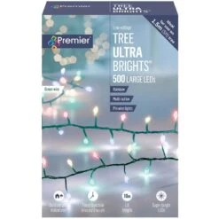 Rainbow Coloured LED Tree Ultrabrights With Timer