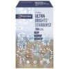 White LED Starburst Ultrabrights On Silver Wire With Timer -Garden Gold Store ultrabrights starburst 200 white web
