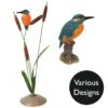 Vivid Arts Real Life Birds - Kingfisher Garden Ornament -Garden Gold Store vivid arts kingfisher mix web