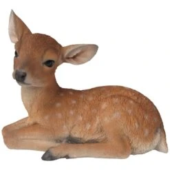 Vivid Arts Real Life Woodland - Deer Garden Ornament -Garden Gold Store vivid arts laying fallow deer large web