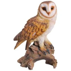 Vivid Arts Real Life Owls - Barn Owl Garden Ornament -Garden Gold Store vivid arts real life barn owl web 1