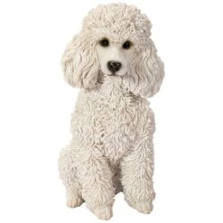 Vivid Arts Real Life Dogs - Poodle Garden Ornament -Garden Gold Store vivid arts real life poodle white web
