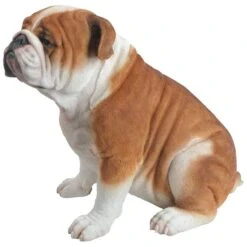 Vivid Arts Real Life Dogs - Bulldog Garden Ornament -Garden Gold Store vivid arts real life sitting bulldog web