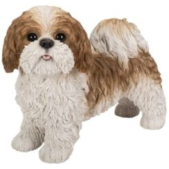 Vivid Arts Real Life Dogs - Shih Tzu Garden Ornament -Garden Gold Store vivid arts standing shih tzu brown web