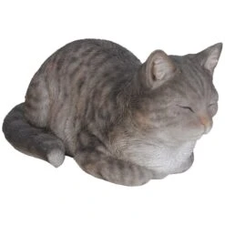 Vivid Arts Real Life Cats - Dreaming Cat Garden Ornament -Garden Gold Store vivid arts tabby dreaming cat web